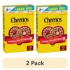 (2 pack) Cheerios, Heart Healthy Gluten Free Breakfast Cereal, Large Size, 12 oz