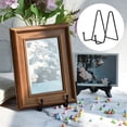 thumbnail image 5 of Unique Bargains 3Pack 4.3Inch Plate Stand for Display Iron Easel Plate Holder for Photo Black, 5 of 5