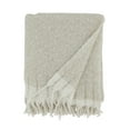 thumbnail image 2 of Saro Lifestyle Chic Faux Mohair Herringbone Fringed Throw, 2 of 5