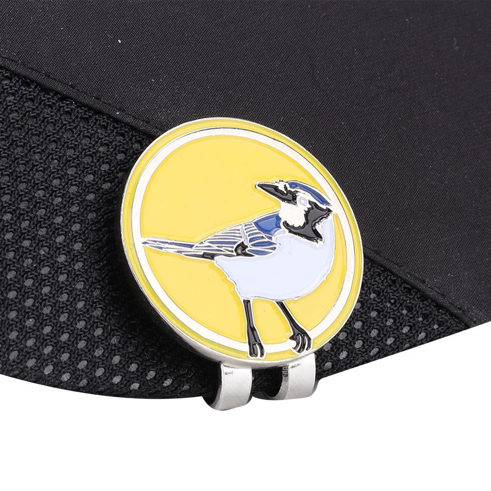 Tebru Golf Visor Clip,Metal Golf Cap Hat Visor Clip Ball