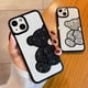 thumbnail image 2 of Funda de cuero suave con purpurina coreana para iPhone, funda de silicona a prueba de golpes para iPhone 14 Pro Max 14 Plus 13 12 11 XS XR X Fivean unisex, 2 of 2