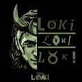 thumbnail image 2 of Men's Marvel: Loki Half Face Graphic T-Shirt, 2 of 5