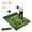 Style 2: 5'x4' Golf Mat with 22mm + 45mm Base, variant on 5'x4' Golf Hitting Mat with Guide Line, 9 Tee Positions, Indoor Outdoor Practice Turf, Heavy Duty Swing Mat, Includes Balls, Tees & Strap