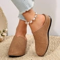 thumbnail image 5 of Xfvqtps Womens Wedge Heel Embroidered Closed Toe Soft Sole Slides Slip on Shoes for Spring Summer Casual Comfort and Breathable Wear, 5 of 9