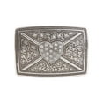 thumbnail image 4 of 1 1/2" Snap On Floral Tree Engraved Oil Tanned Vintage Full Grain Leather Rectangular Rhinestone Heart & Flower Belt, 4 of 4