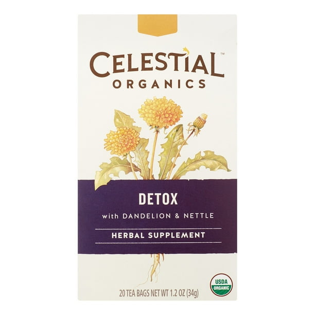 Celestial Seasonings Organic Detox Wellness Tea, 20 Ct