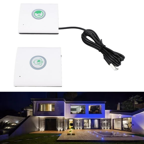 Sonnette, Sonnette Intercom à 2 Voies pour la Maison Noir,Blanc,Argent
