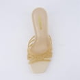 thumbnail image 6 of Cushionaire Naty Jelly Kitten Heels for Women, Chic Slip-On Mule Design with Modern Open Square Toe Womens Heels, 6 of 19
