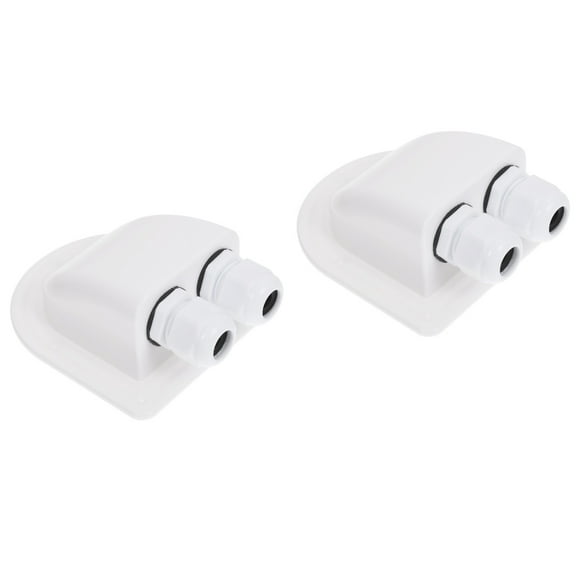 FENGGUIQU RV Cable G Dual Hole Connector Lightweight Solar Wiring 2 Pieces for RV Solar