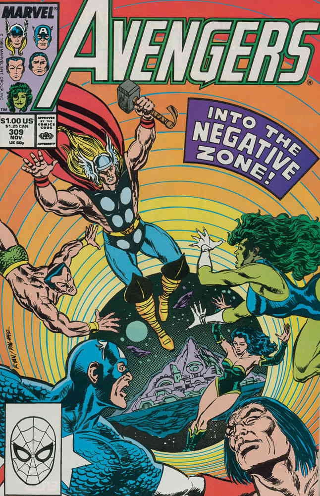 Cover of The Avengers #309
