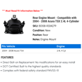 thumbnail image 2 of Rear Engine Mount - Compatible with 2004 - 2008 Acura TSX 2.4L 4-Cylinder 2005 2006 2007, 2 of 2