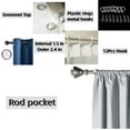 thumbnail image 2 of 2pcs Forest Waterfall Prints Curtain Rod Pocket Privacy Window Drapes Semi-Blackout Window Treatments For Bedroom Blinds Windows, 2 of 5