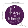 thumbnail image 6 of Inkdotpot Pack Of 50 Cheers To Retirement Favor Paper Tags Craft Real Silver Foil Hang Tags, 6 of 6