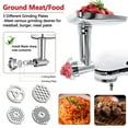 thumbnail image 7 of PQPO Meat Grinder Attachment Set for Kitchenaid Stand Mixer, Stainless Steel, Anti-Rust, 7 of 7