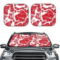 thumbnail image 2 of Cauagu Abstract meat Cauagu {designName} Print Foldable Car Windshield Sun Shade | Front Windshield Shade for Sun | Fits Small Sedans, Mini SUVs, Hatchbacks-Medium, 2 of 6