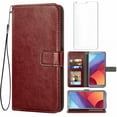 thumbnail image 1 of Mobile Phone Cover for Lg G7, Cover Premium Pu Leather Tpu Flip Cover Magnetic Closure Card Compartment Stand Function Wallet with Lanyard Protective Cover, 1 of 7