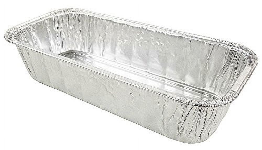 Pactogo 11" x 5" All-Purpose Aluminum Foil BBQ Grease Drip Catching Pan - Compatible with Weber Grills (Pack of 30) - image 4 of 6