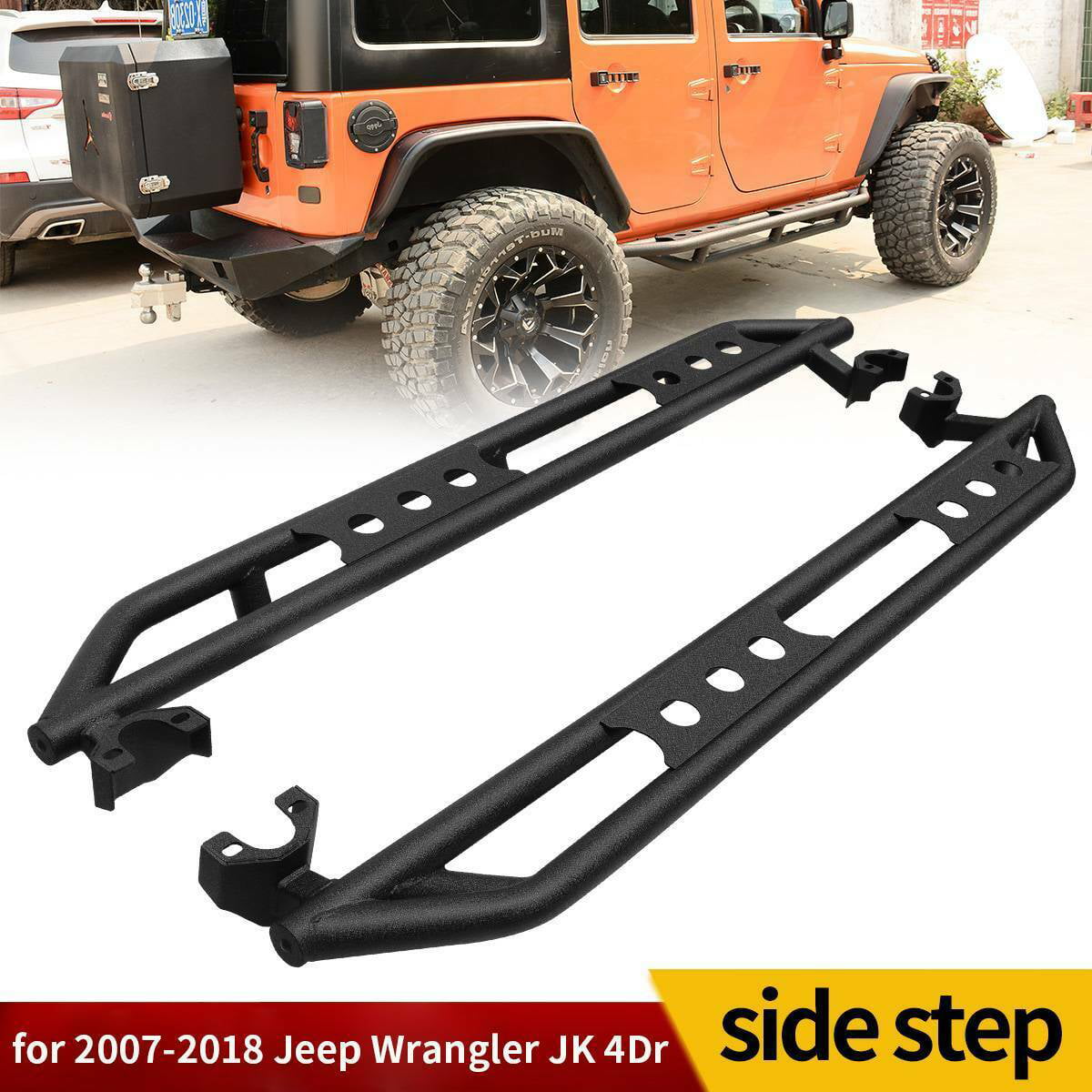 2 Decal sticker kit For Jeep Wrangler JK door mountain stripes bumper armour Bar