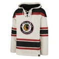 thumbnail image 2 of Men's '47 Oatmeal Chicago Blackhawks Rockaway Lace-Up Pullover Hoodie, 2 of 3