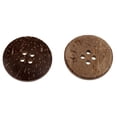 thumbnail image 3 of Botones de costura de 2 agujeros de madera marrón 100 piezas para bricolaje Sunnimix, 3 of 8