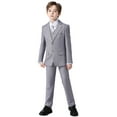 thumbnail image 4 of Wehilion Boys Suits 5 Piece Set Slim Fit Grey Kids Wedding Outfit Boys Dresswear Up Size 6 (Toddler, Little Boys, Big Boys), 4 of 4