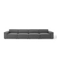 thumbnail image 3 of Modway Restore 4-Piece Sectional Sofa in Charcoal, 3 of 10