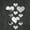 Sliver, variant on Wall Heart Wall Decals 3D Acrylic Removable Mural Set of 10 for Home Transformation