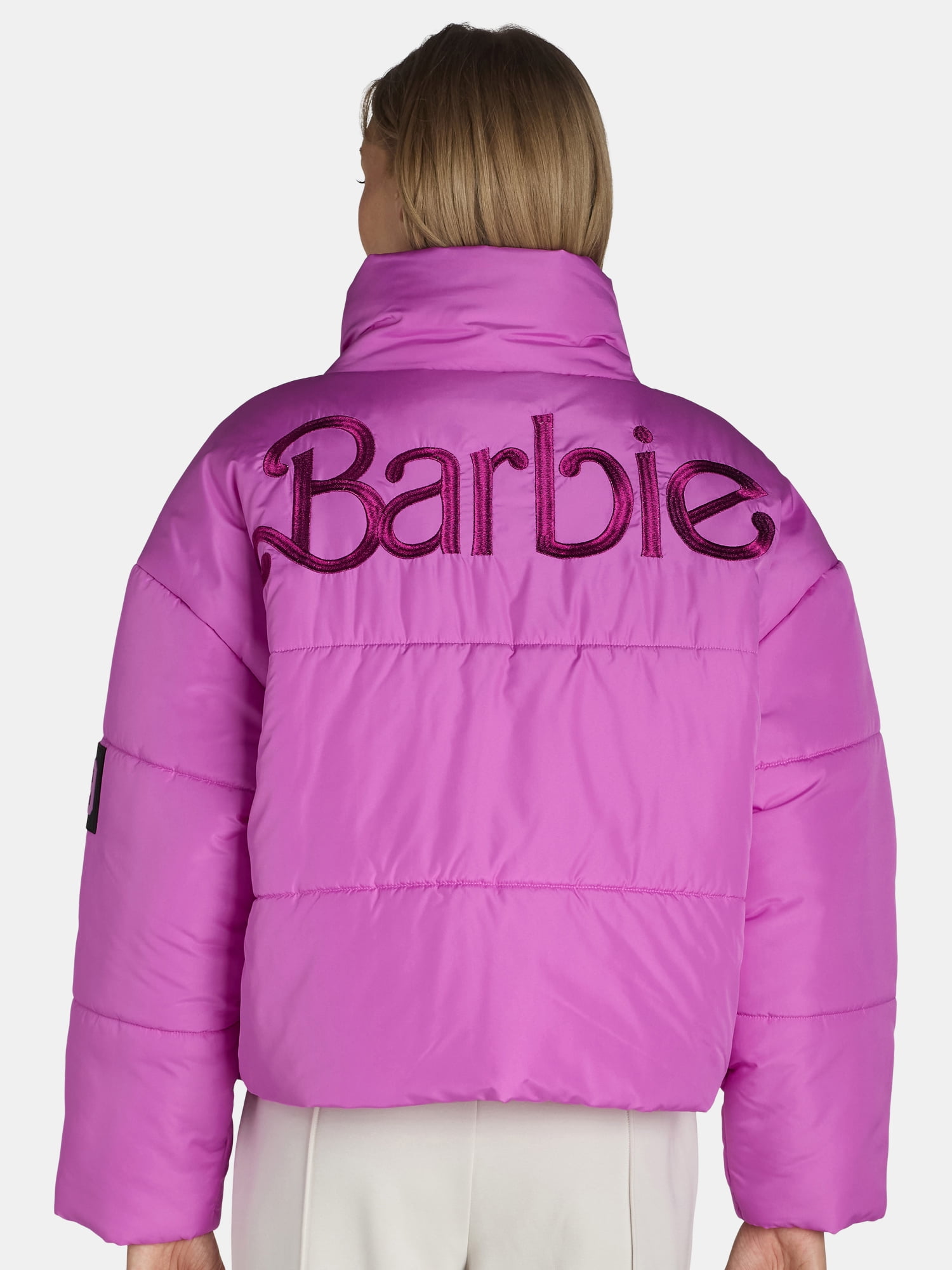 Barbie Women’s Quilted Puffer Jacket, Sizes XXS-2XL
