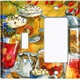 thumbnail image 2 of Metal Light Switch Wall Plate Outlet Cover (Coffee Tea Party Kettle Mocha Espresso Drinks - Single Toggle Single Rocker), 2 of 2