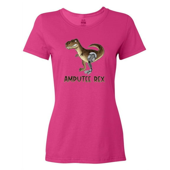Inktastic Limb Loss Awareness Amputee Rex with Prosthetic Leg Women's T-Shirt