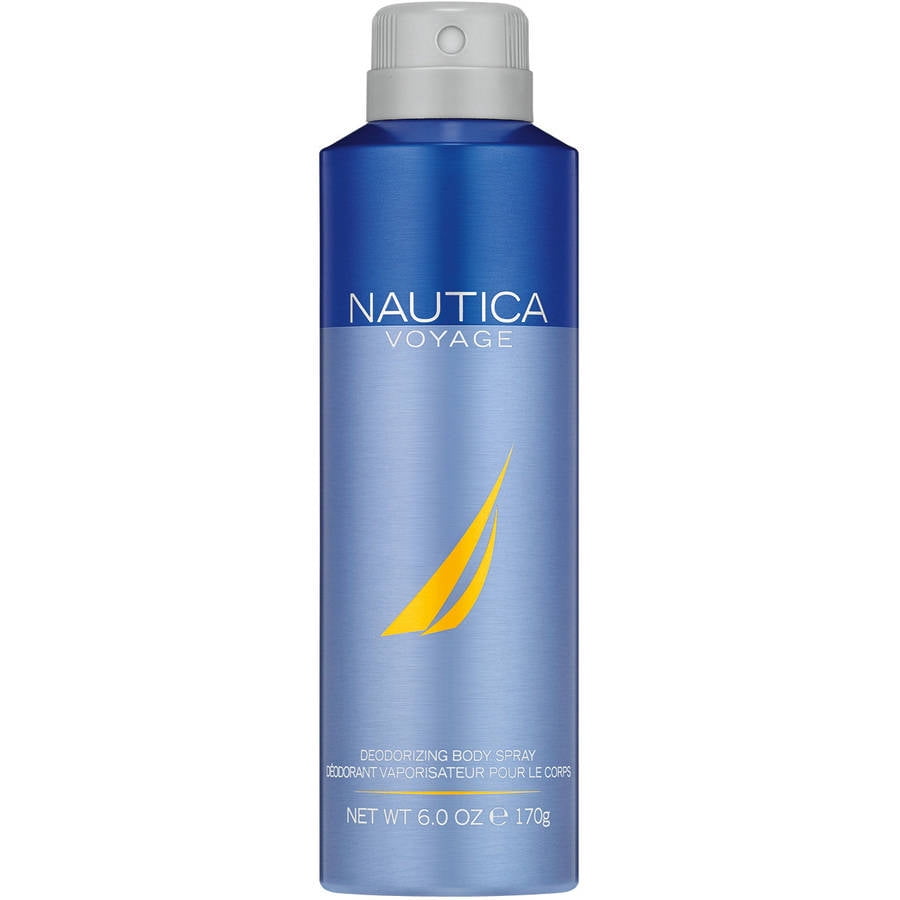 Nautica Voyage Body Spray Deodorant for Men, 6 fl oz