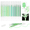 12 green, variant on CAISEXILE 12 Purple Glitter Gel Pens Set, 1.0 mm Fine Point for Black Paper & White Paper, Large Capacity Pens for Journaling, Adult Coloring Books, Drawing, Note Taking, Highlighting