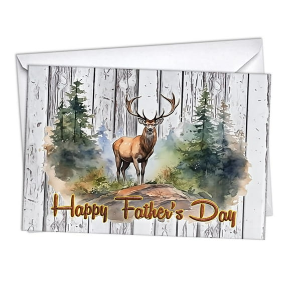 Big Buck Hunter Father's Day Greeting Cards | 1 Pack Single (5x7)