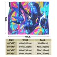 thumbnail image 4 of Manta Greninja de franela ultra suave, cálida y acogedora, regalo para niños, niñas, adultos, viajes, camping, sofá cama, 50 x 40 pulgadas, 4 of 8