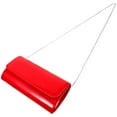 thumbnail image 4 of WASHWEPE Formal Handbag Women Evening Purse Red Pu 1Pack, 4 of 8
