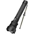 thumbnail image 1 of Led Torch, 90000 Lumens Xhp70 Ultra Powerful Adjustable Zoomable Waterproof Flashlight Torch, Usb Rechargeable Torch, 1 of 3