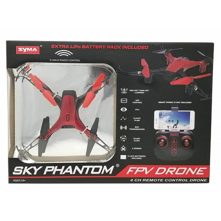 Syma Sky Phantom FPV Drone 4 CH Remote Control Drone, (Best Fpv Goggles For Phantom 4)