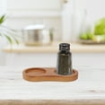 thumbnail image 6 of WHAMVOX 2pcs Pepper Bottle Base Wooden Coasters Wood Sauce Bottle Coaster Tabletop Tray, 6 of 8