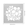 16Pcs Flower Stencils Plants Stencil Tropical Plants Drawing Templates