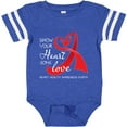 thumbnail image 3 of Inktastic Show Your Heart Some Love- Heart Health Awareness Month Boys or Girls Baby Bodysuit, 3 of 5
