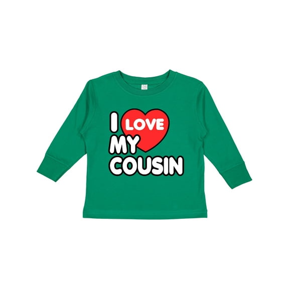 Inktastic I Love My Cousin Boys or Girls Long Sleeve Toddler T-Shirt
