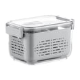 thumbnail image 3 of Caja de almacenamiento de verduras para refrigerador, caja de conservación para refrigerador, organizador reutilizable para nevera, encimera para, 3 of 8