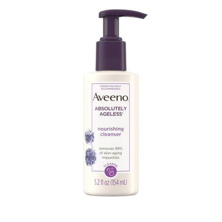 Aveeno Absolutely Ageless Nourishing Daily Facial Cleanser, 5.2 fl. (Best Cleanser And Moisturizer For Oily Skin)