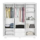 thumbnail image 2 of Ropero Closet 6 Puertas y 2 Cajones NT5130 Blanco/Rosa, 2 of 9