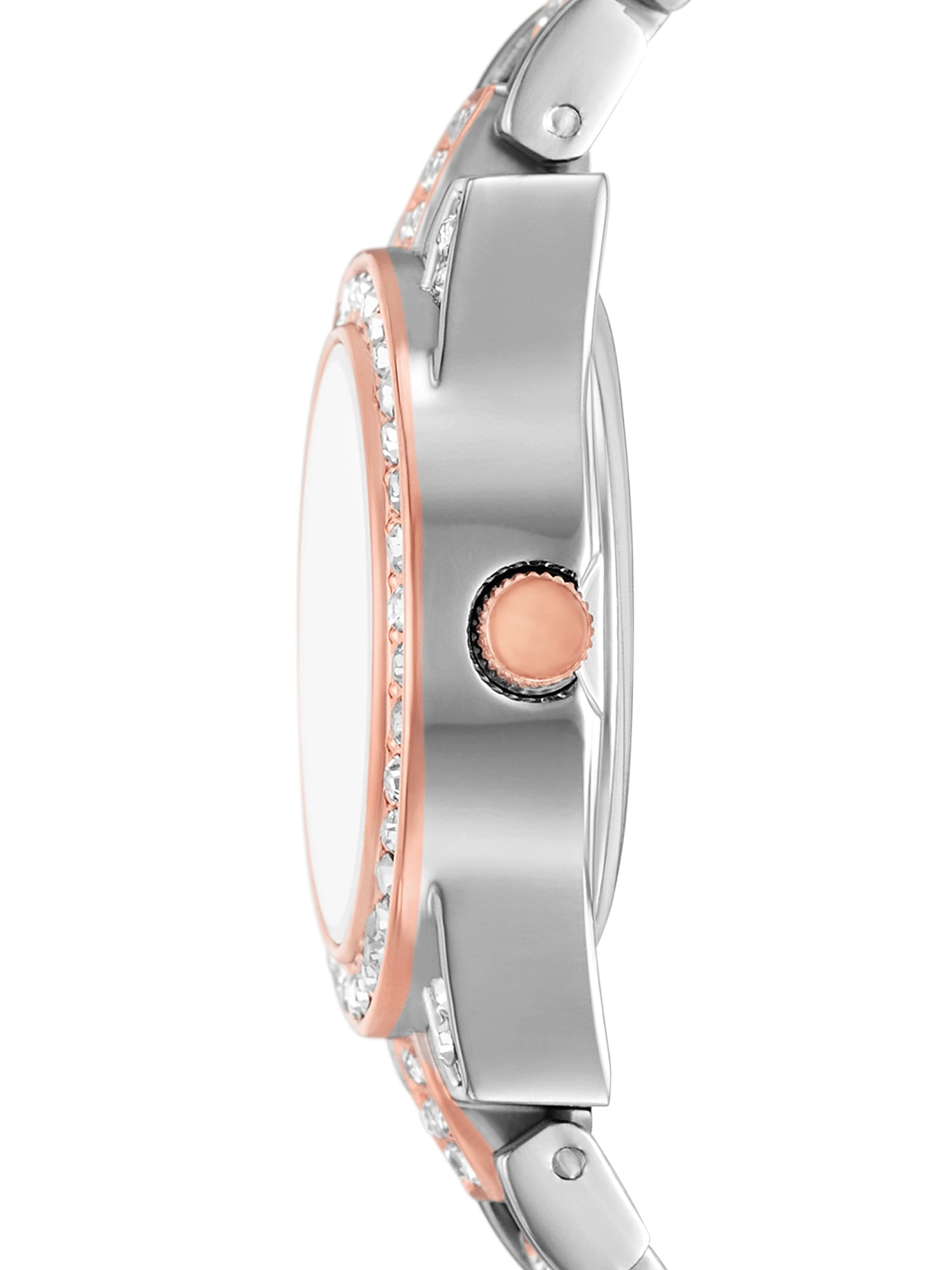 Time and Tru Women's Silver and Rose Gold Tone Wristwatch and