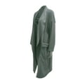 thumbnail image 4 of Haite Women Trench Coat Shawl Neck Outwear Long Sleeve Jacket Ladies Overcoats Cardigan Pea Coats Green XL, 4 of 6