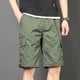 thumbnail image 1 of pstuiky Pantalones cortos de gimnasio para hombre, Pantalones cortos deportivos para hombre, con cinturón, múltiples bolsillos, botones y cremallera, para exteriores, de trabajo, hasta la rodilla., 1 of 8
