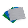 thumbnail image 3 of Building Block Base Plates Compatible with All Major Brands 10" x 10" (6-Pack - 2 Green, 2 Blue, 2 Gray), 3 of 5