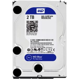 WD WD20EZRZ WD Blue 2 TB 3.5-inch SATA 6 Gb/s 5400 RPM PC Hard Drive - SATA - 5400 - 64 MB Buffer - (Best 2tb Internal Hard Drive)