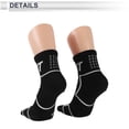 thumbnail image 4 of Calcetines de ciclismo anti-fricción m calcetines de bicicleta al aire libre negros unisex 1 par con diseño de cuadros colorido reflectante, 4 of 6